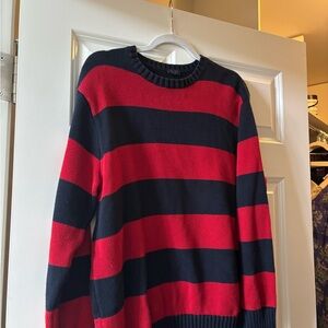 Brandy Melville Brianna Cotton Thick Sweater Red and Navy Women’s Sweater